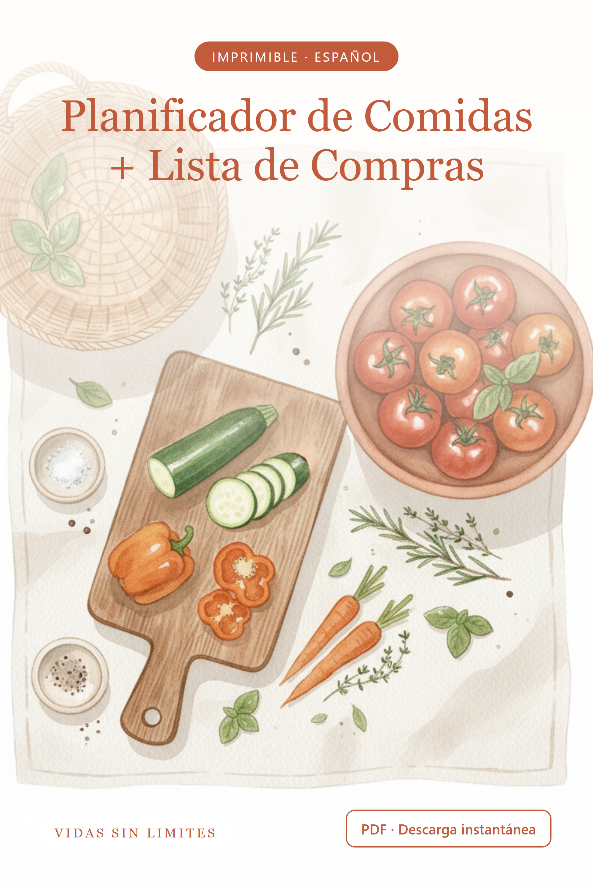 Planificador de Comidas + Lista de Compras — portada