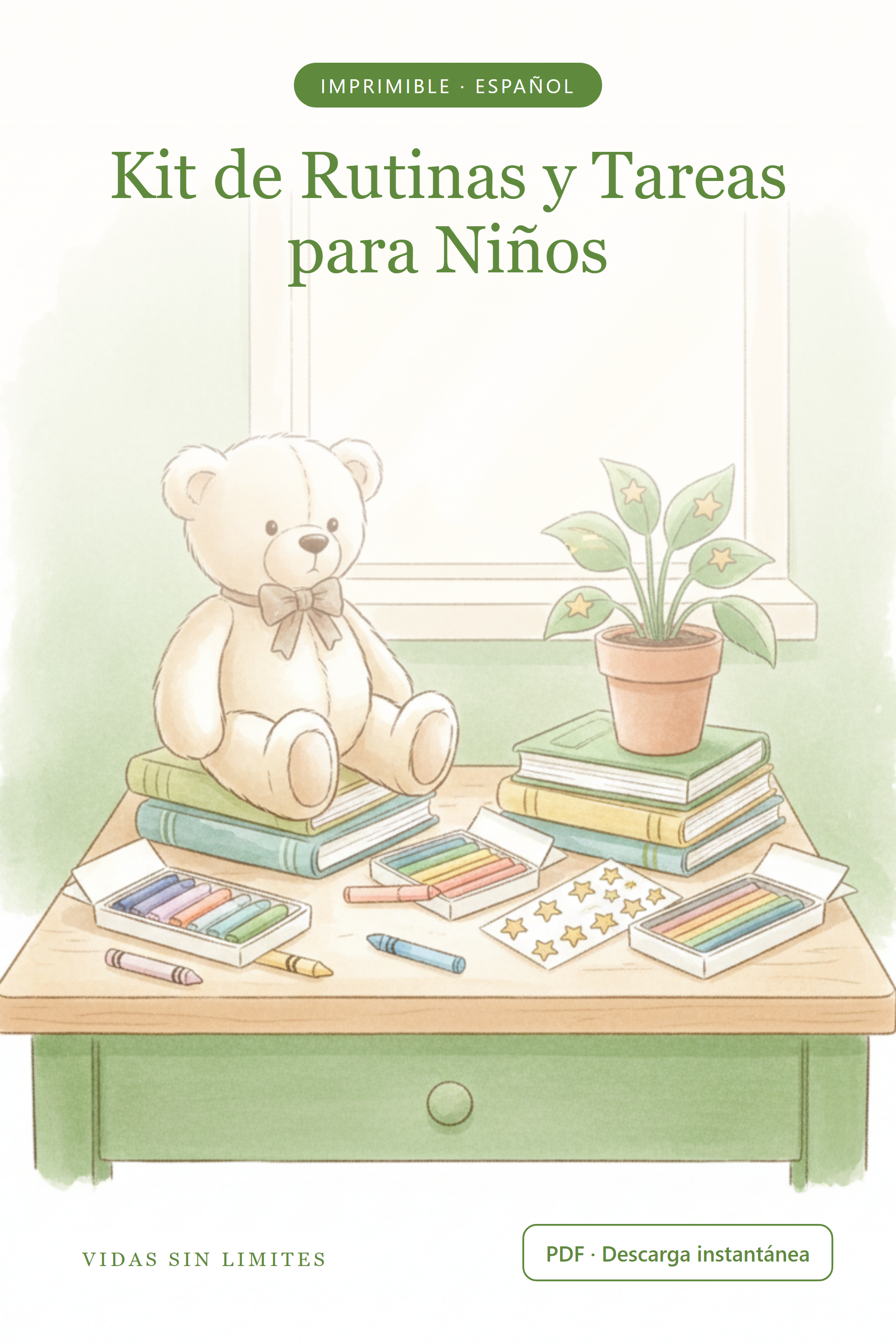 Kit de Rutinas y Tareas para Niños — portada