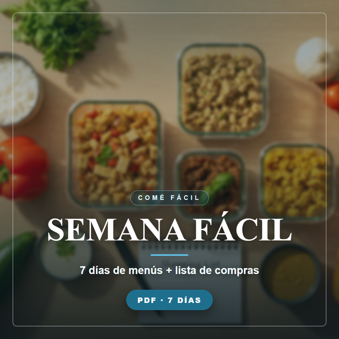 Semana Fácil — 7 días de menús + lista de compras